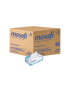 Masafi Facial Tissue Box of 24 x 200 Sheets x 2 Ply